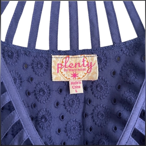 ANTHROPOLOGIE Plenty by Tracy Reese Women's Fit and Flare Eyelet Lace Dress - Picture 2 of 9